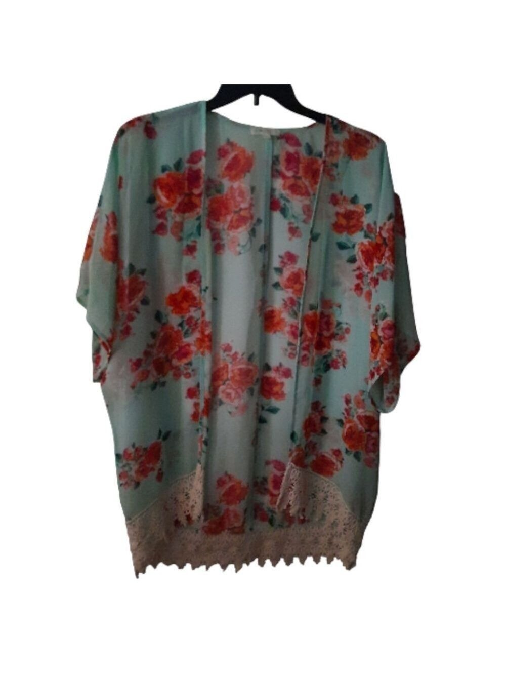 Love Fire Open Front Cardigan Large